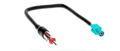 Antenne verloop / kabel- AUDI - MERCEDES-BENZ - SEAT - SKODA - VW 2002+   / BMW 2001+   / KIA CEED 2009+ / OPEL 2004+    / CITROEN - PEUGEOT - RENAULT 2008+                        1 x Fakra-Z -> DIN(male)