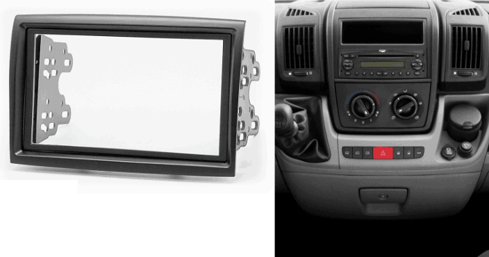 2-din inbouwframe / paneel CITROEN Jumper 2006+ / PEUGEOT Boxer 2006+ / FIAT Ducato 2006+