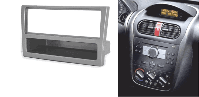 1-din inbouwframe / paneel OPEL Agila 2000-2007