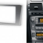 2-din inbouwframe / paneel TOYOTA Avensis 2002-2008 (Silver)