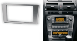 2-din inbouwframe / paneel TOYOTA Avensis 2002-2008 (Silver)