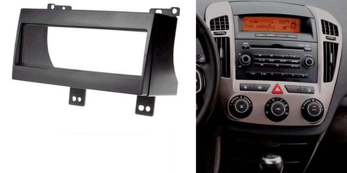 1-din inbouwframe / paneel KIA CEE'D 2007-2009
