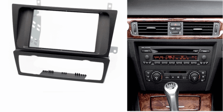 2-din inbouwframe / paneel BMW 3-Series (E90/91/E92/E93) 2004-2012  (Auto Air-Conditioning