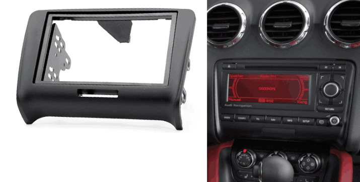 2-din inbouwframe / paneel AUDI TT (8J) 2006-2014