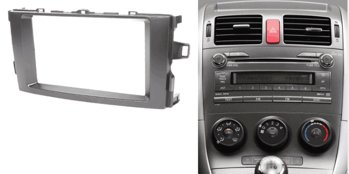 2-din inbouwframe / paneel TOYOTA Auris 2006-2012