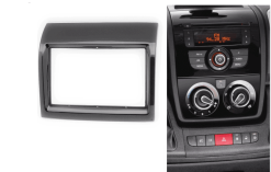 2-din inbouwframe / paneel CITROEN Jumper 2011+ / PEUGEOT Boxer 2011+ / FIAT Ducato 2011+ (Gloss Black)