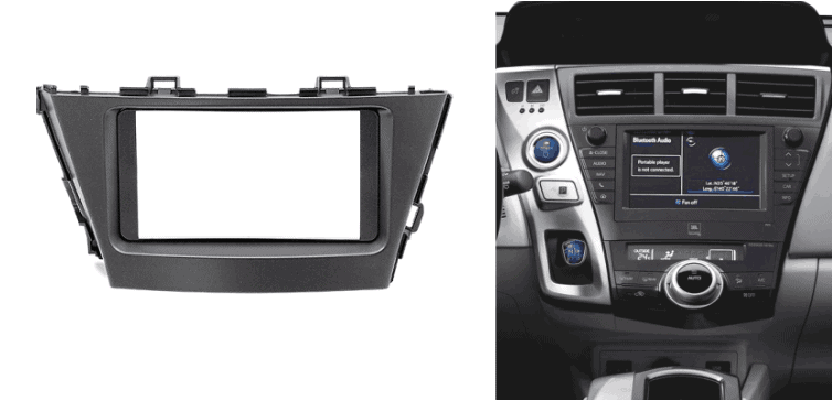 2-din inbouwframe / paneel TOYOTA Prius 2013+ (Left Wheel)