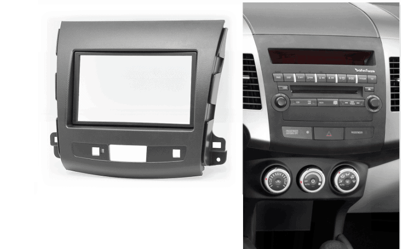 2-din inbouwframe / paneel CITROEN C-Crosser 2007-2012 / MITSUBISHI Outlander XL 2006-2012 / PEUGEOT (4007) 2007-2012