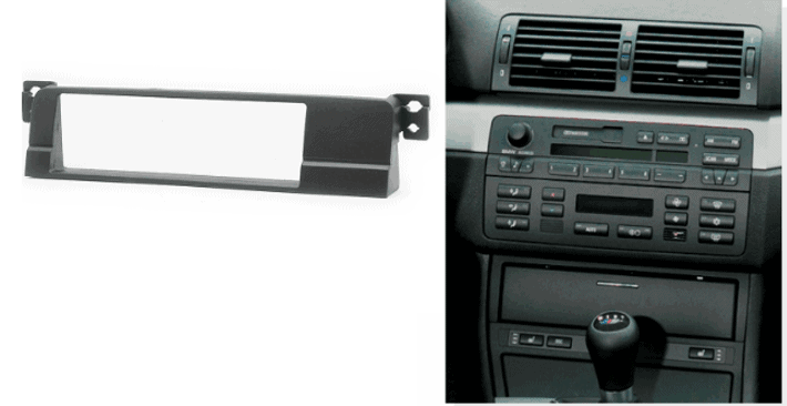 1-din inbouwframe / paneel BMW 3-Series (E46) 1998-2005