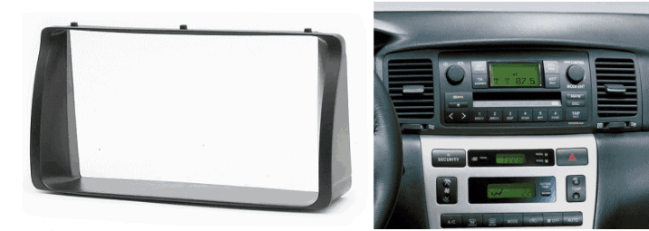 2-din inbouwframe / paneel TOYOTA Corolla 2001-2006