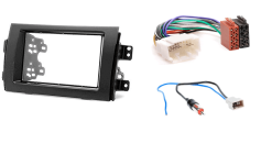 2-din installatie kit Suzuki SX4, Fiat Sedici met kabel en antenne