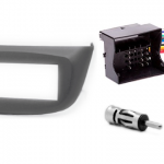 1-din installatie kit Renault Twingo, Wind met kabel en antenne