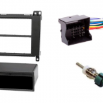 1-din installatie kit Mercedes-Benz met kabel en antenne