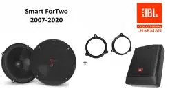 Smart ForTwo speakers + Subwoofer 200Watt Audio upgrade JBL 225W / 45Watt RMS + ringen