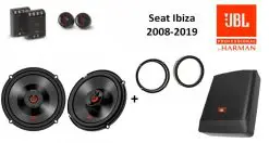 Seat Ibiza speakers + Subwoofer 200Watt Audio upgrade JBL premium 270W / 70Watt RMS + ringen