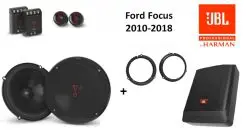 Ford Focus speakers + Subwoofer 200Watt Audio upgrade JBL 250W / 50Watt RMS + ringen