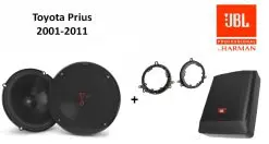 Toyota Prius speakers + Subwoofer 200Watt Audio upgrade JBL 225W / 45Watt RMS + ringen