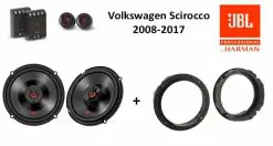Volkswagen Scirocco speakers Audio upgrade JBL premium 210W / 70Watt RMS + ringen