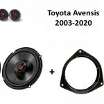Toyota Avensis speakers Audio upgrade JBL premium 210W / 70Watt RMS + ringen