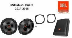 Mitsubishi Pajero speakers + Subwoofer 200Watt Audio upgrade JBL premium 180W / 60Watt RMS + ringen
