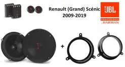 Renault (Grand) Scénic speakers Audio upgrade JBL 250W / 50Watt RMS + ringen