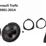 Renault Trafic speakers + Subwoofer 200Watt Audio upgrade JBL premium 180W / 60Watt RMS + ringen