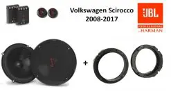 Volkswagen Scirocco speakers Audio upgrade JBL 250W / 50Watt RMS + ringen