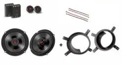JBL Volvo S60 2001-2009 voordeur speakers 210W / 70Watt RMS + ringen en adapter kabels