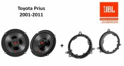 Toyota Prius speakers Audio upgrade JBL 225W / 45Watt RMS + ringen