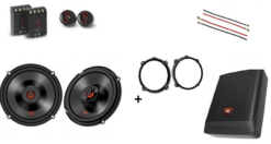 JBL Alfa Romeo 147 speakers + Subwoofer 200Watt Audio upgrade JBL premium 210W / 70Watt RMS + ringen