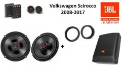 Volkswagen Scirocco speakers + Subwoofer 200Watt Audio upgrade JBL premium 210W / 70Watt RMS + ringen