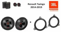 Renault Twingo speakers Audio upgrade JBL premium 270W / 70Watt RMS + ringen