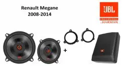 Renault Megane speakers + Subwoofer 200Watt Audio upgrade JBL 135W / 45Watt RMS + ringen