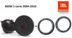 BMW 1-serie speakers Audio upgrade JBL 150/30 Watt RMS + ringen