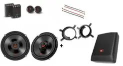 JBL Volvo voordeur S60 2001-2009 speakers +200Watt Subwoofer 210W / 70Watt RMS + ringen