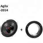 Opel Agila speakers Audio upgrade JBL 225W / 45Watt RMS + ringen