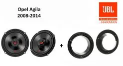 Opel Agila speakers Audio upgrade JBL 225W / 45Watt RMS + ringen