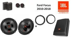 Ford Focus speakers + Subwoofer 200Watt Audio upgrade JBL premium 270W / 70Watt RMS + ringen
