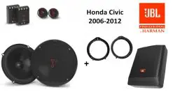 Honda Civic speakers + Subwoofer 200Watt Audio upgrade JBL 250W / 50Watt RMS + ringen