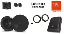 Seat Toledo speakers + Subwoofer 200Watt Audio upgrade JBL 250W / 50Watt RMS + ringen