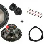 Opel Corsa voordeur speakers Audio upgrade Audio System 120W / 80Watt RMS + ringen (1993 - 2020)