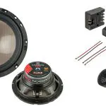 Audio System Carbon 165MM 80 watt RMS component speaker carbon-serie (2 stuks) + adapter kabels