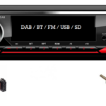 DAB / BT autoradio Citroen C2, C3. Berlingo, Fiat Scudo | 4x50 watt | multicolor | Audiovolt AMS-450DAB
