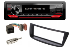 DAB / BT autoradio Citroen C2, C3, C4 picasso, C6 | 4x50 watt | multicolor | Audiovolt AMS-450DAB