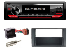 DAB / BT autoradio Ford Focus 2, C-max, S max, Fiesta | 4x50 watt | multicolor | Audiovolt AMS-450DAB
