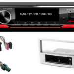 DAB / BT autoradio Opel Astra H, Corsa D, Antara, Zafira B (zilver) en meer modellen  | 4x50 watt | multicolor | Audiovolt AMS-450DAB