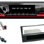DAB / BT autoradio Opel Astra H, Corsa D, Antara, Zafira B (zwart) en meer modellen  | 4x50 watt | multicolor | Audiovolt AMS-450DAB