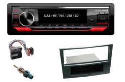 DAB / BT autoradio Opel Astra H, Corsa D, Antara, Zafira B (zwart) en meer modellen | 4x50 watt | multicolor | Audiovolt AMS-450DAB