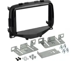 2-DIN PANEEL Toyota aygo / Citroën C1 / Peugeot 108 / 2014-2021KLEUR : Piano zwart