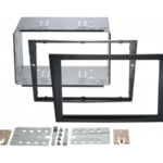 2-DIN Paneel Opel Corsa C 2000-2006 - Kleur: zwart